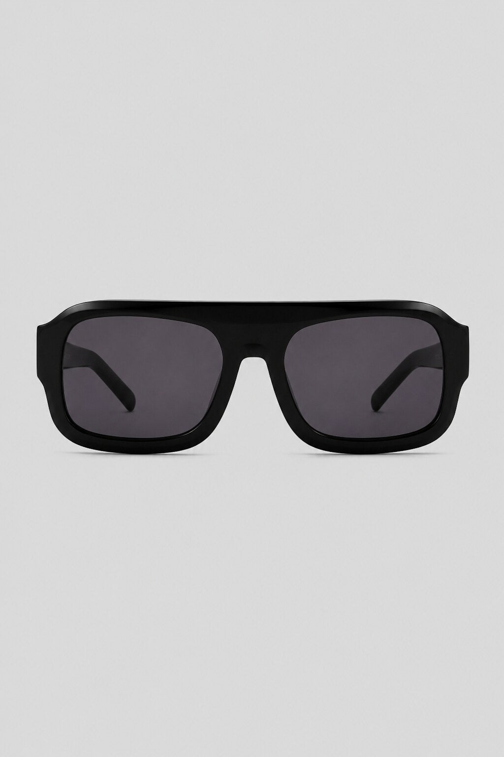 Olivier Marel Rhodes '10 black square sunglasses in acetate, front view