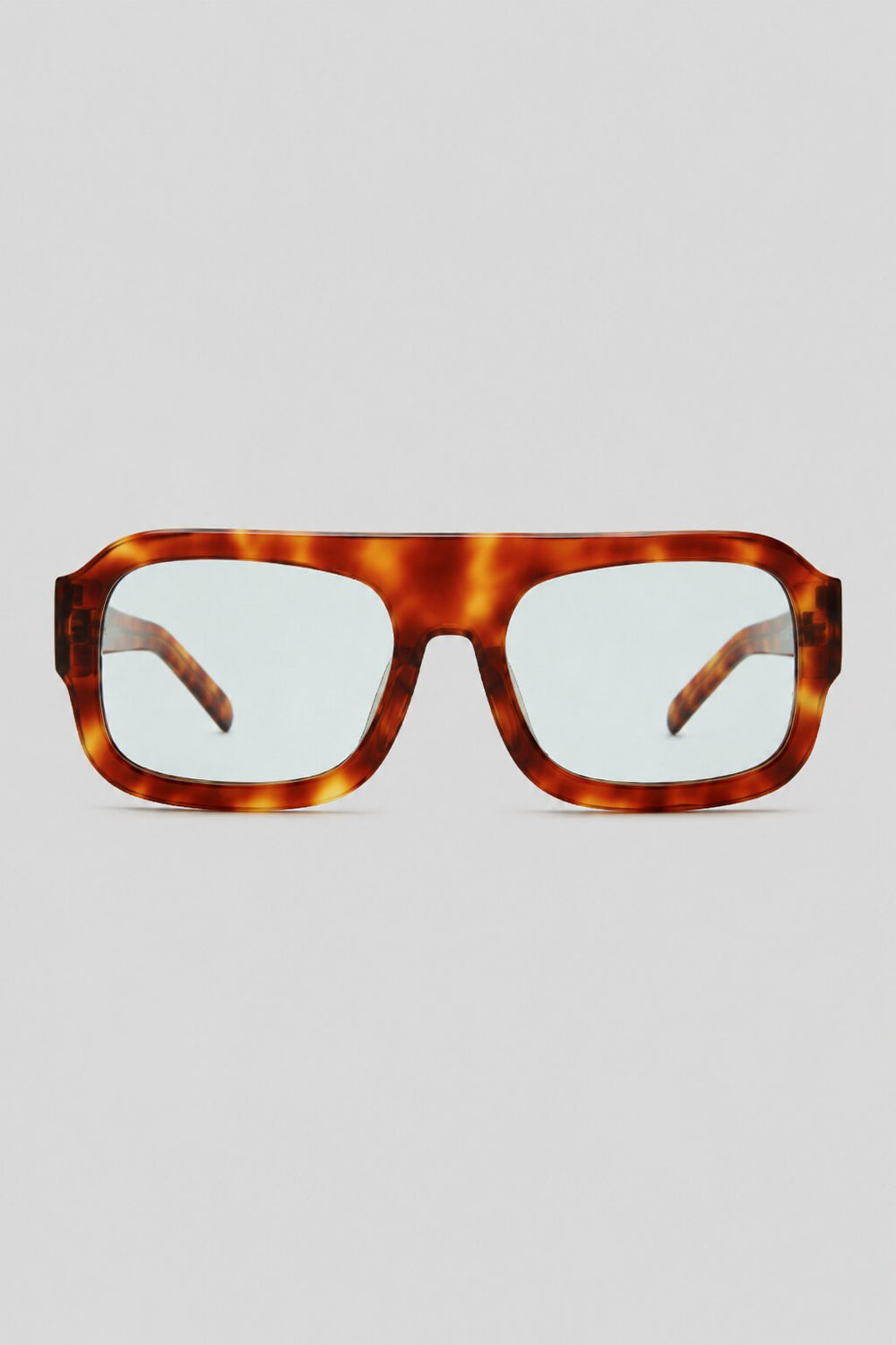Olivier Marel Rhodes '10 blue tortoise square sunglasses in acetate, front view
