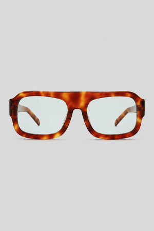 Olivier Marel Rhodes '10 blue tortoise square sunglasses in acetate, front view