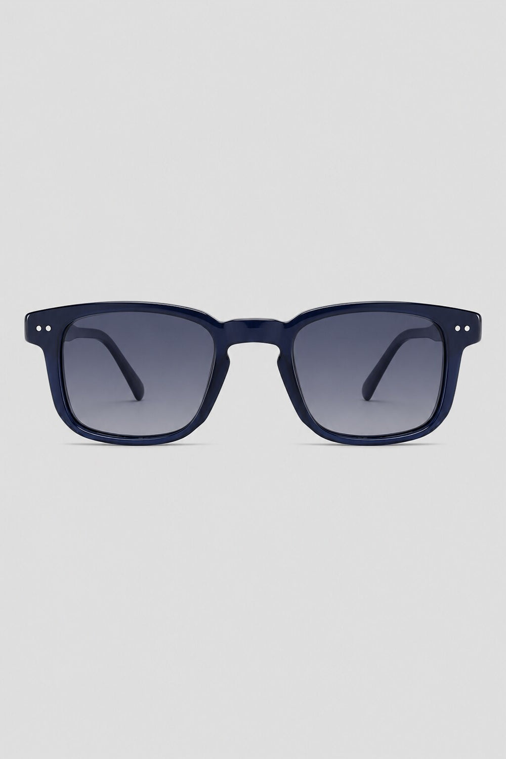 Olivier Marel Santorini '35 blue square sunglasses in acetate, front view