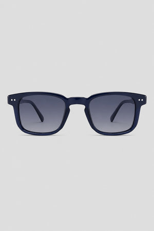 Olivier Marel Santorini '35 blue square sunglasses in acetate, front view