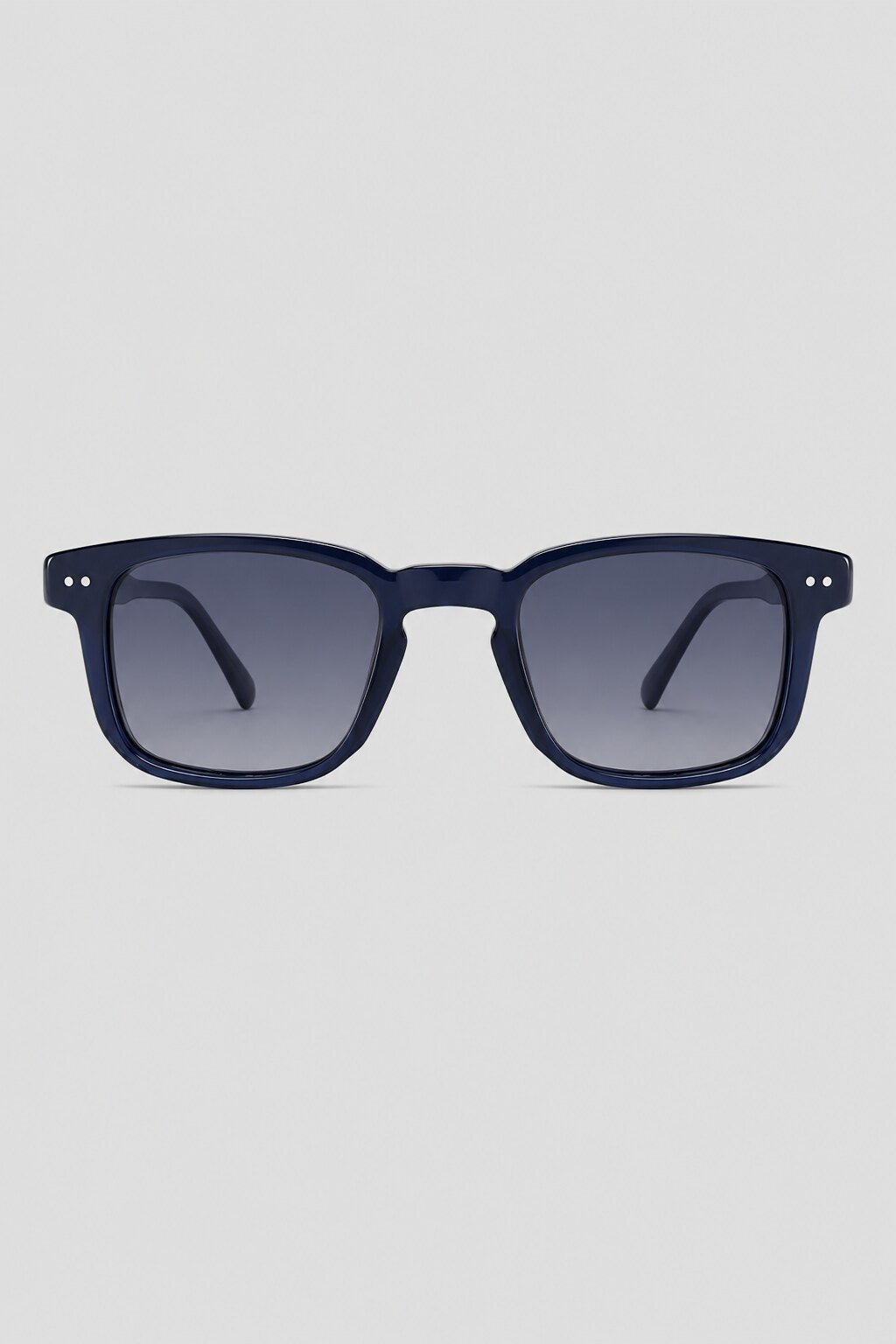 Olivier Marel Santorini '35 blue square sunglasses in acetate, front view