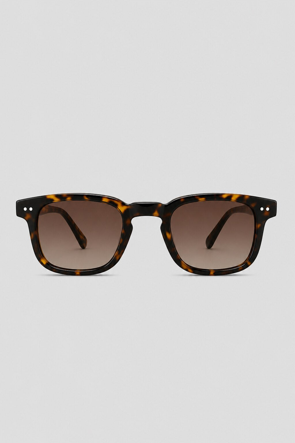Olivier Marel Santorini '35 tortoiseshell square sunglasses in acetate, front view