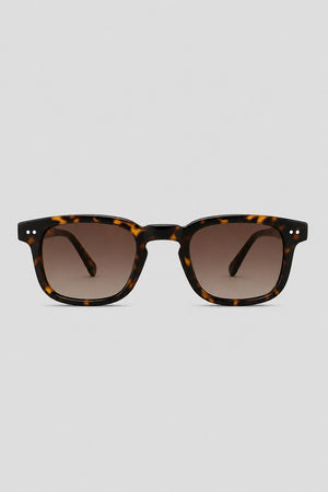 Olivier Marel Santorini '35 tortoiseshell square sunglasses in acetate, front view