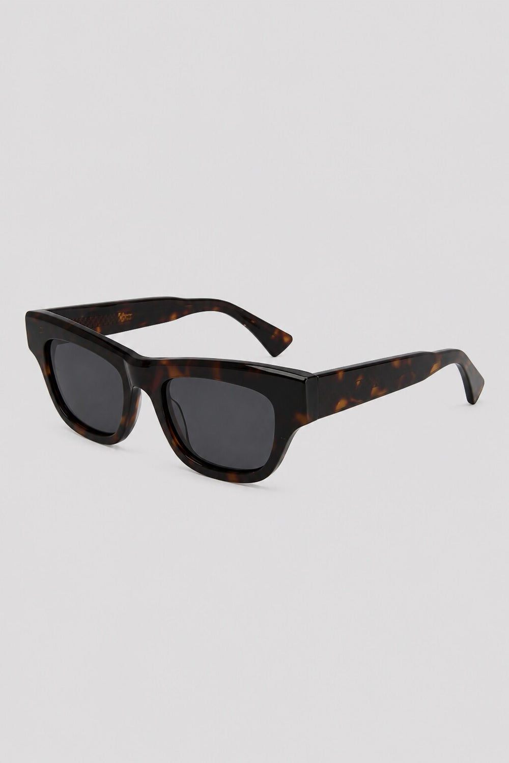 Olivier Marel Seefeld '64 brown polarized square sunglasses, side profile, men's fit