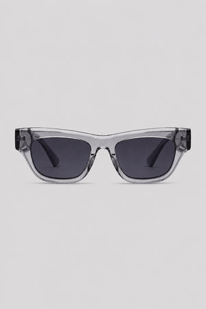 Olivier Marel Seefeld '64 gray polarized square sunglasses, side profile, men's fit