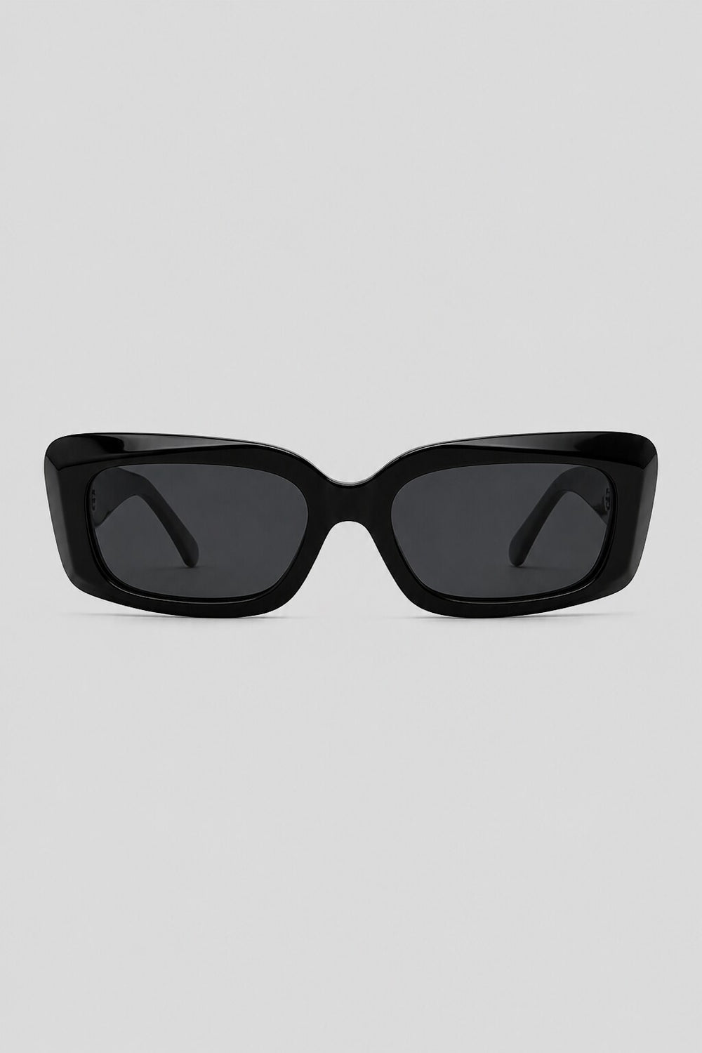 Olivier Marel Sevilla '91 black polarized rectangle sunglasses in acetate, front view