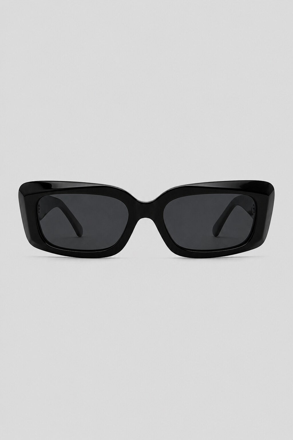 Olivier Marel Sevilla '91 black polarized rectangle sunglasses in acetate, front view
