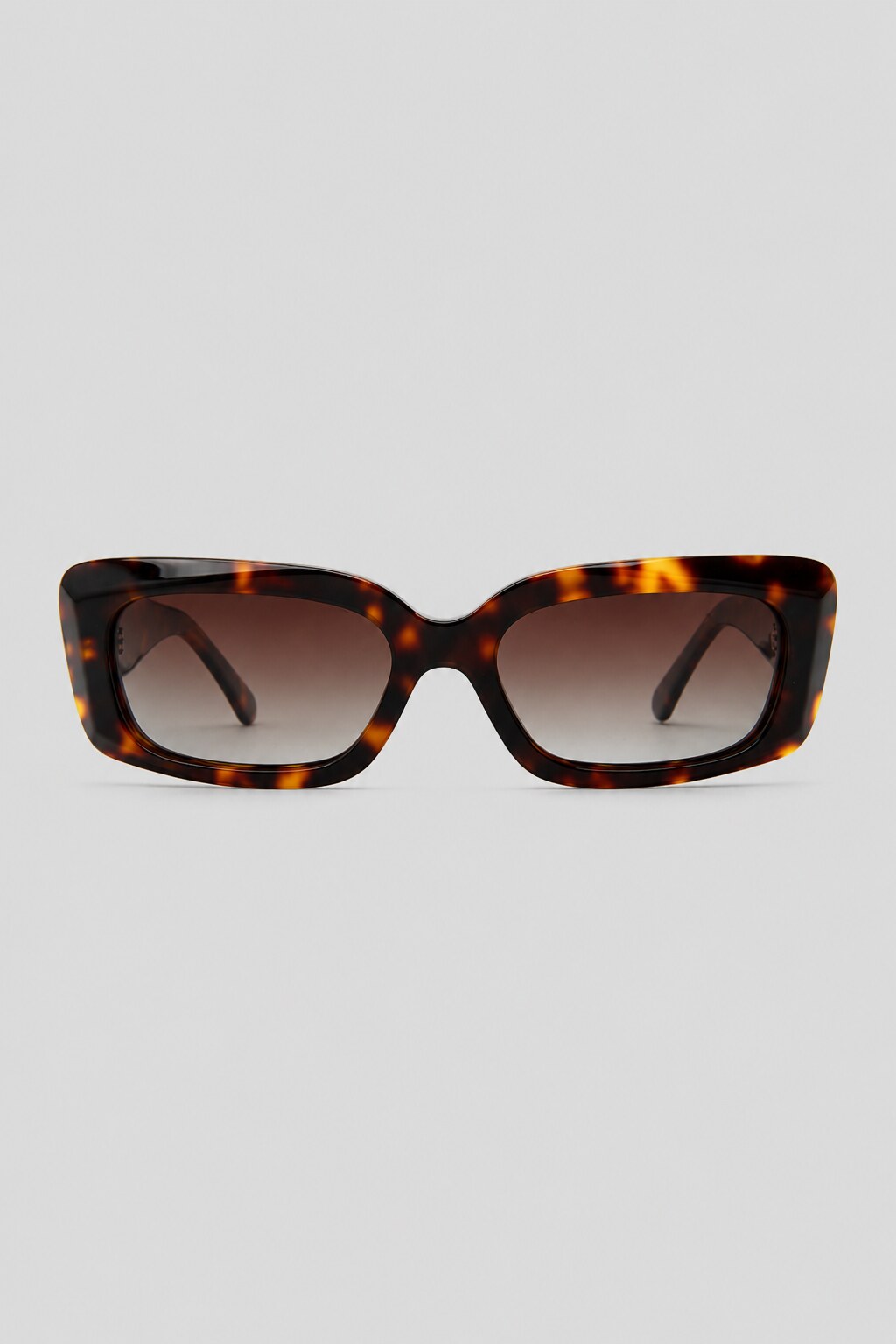 Olivier Marel Sevilla '91 tortoiseshell polarized rectangle sunglasses in acetate, front view