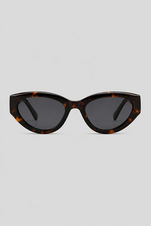 Olivier Marel Sitges '74 black polarized cat-eye sunglasses, side profile, women's fit