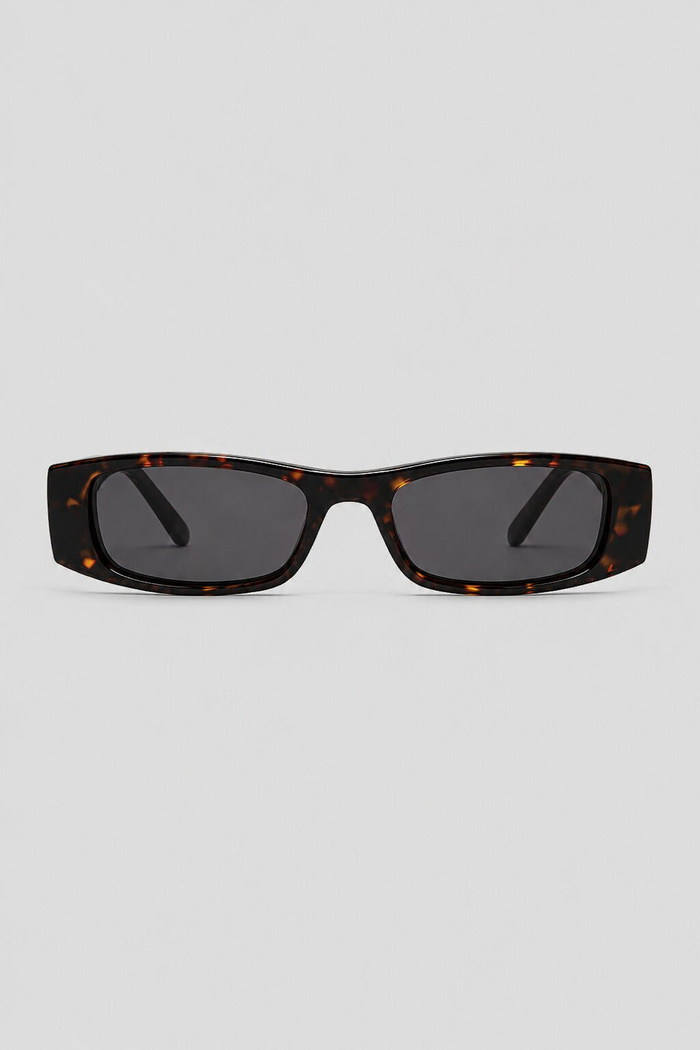 Olivier Marel Stresa '61 black polarized rectangle sunglasses, side profile, unisex fit
