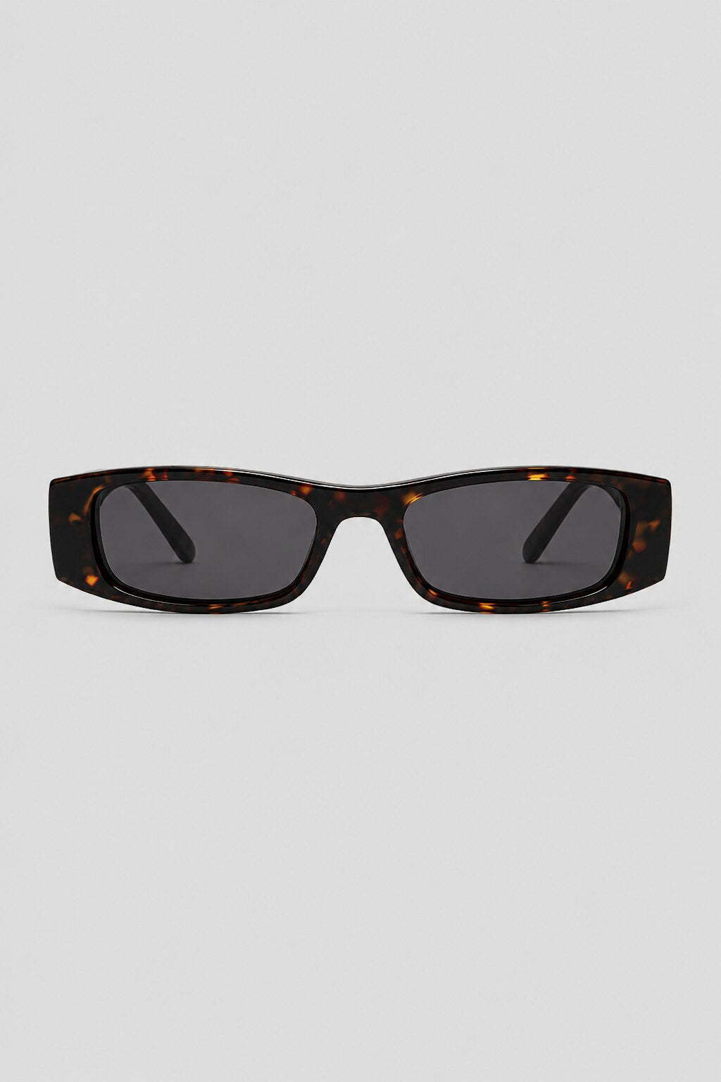Olivier Marel Stresa '61 black polarized rectangle sunglasses, side profile, unisex fit
