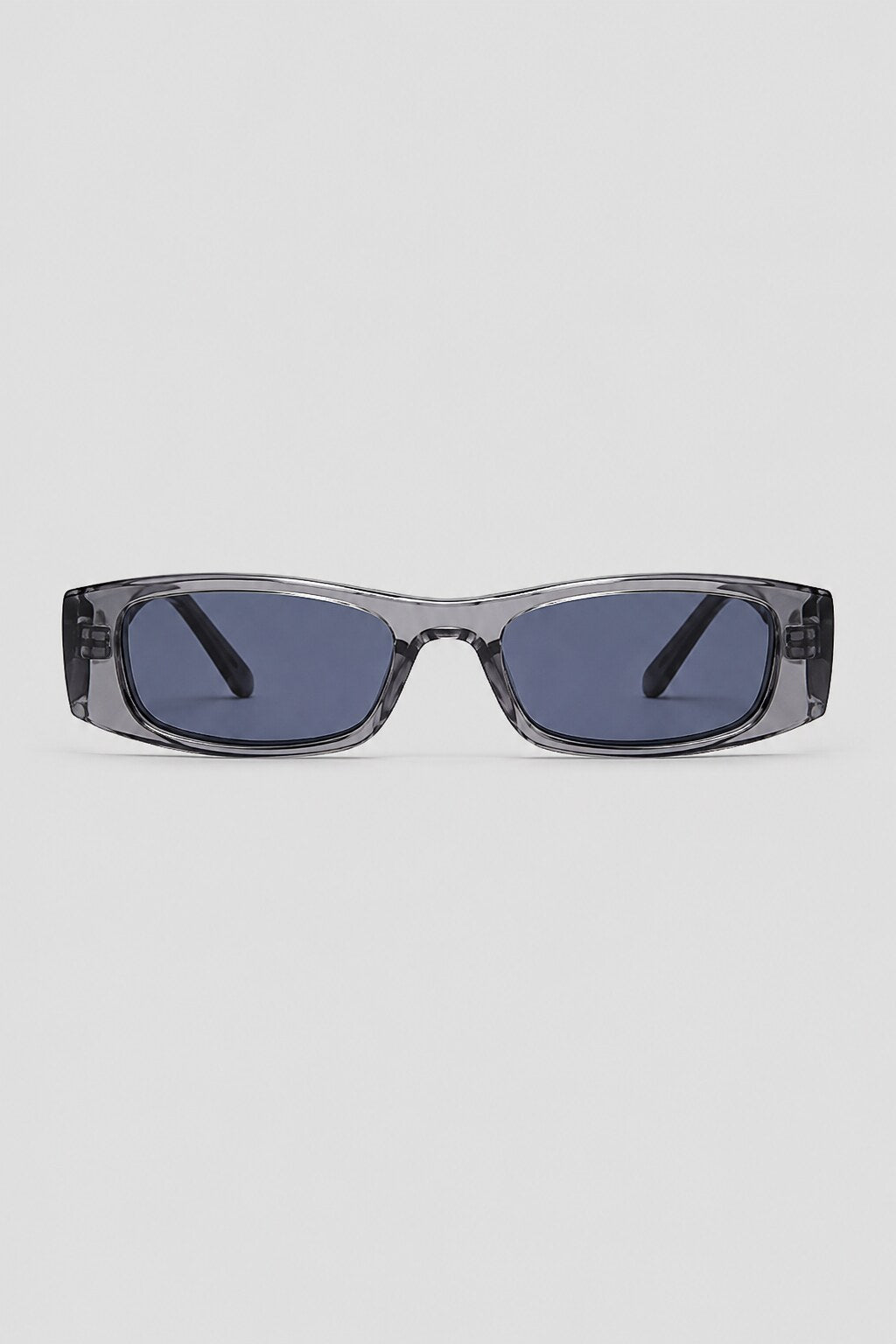 Olivier Marel Stresa '61 gray polarized rectangle sunglasses in acetate, front view