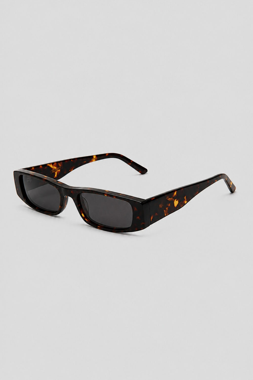 Olivier Marel Stresa '61 tortoiseshell polarized rectangle sunglasses in acetate, front view
