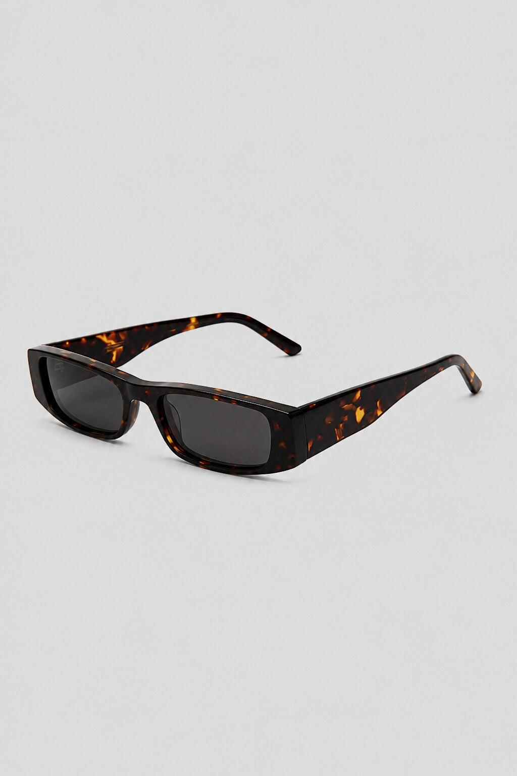 Olivier Marel Stresa '61 tortoiseshell polarized rectangle sunglasses in acetate, front view