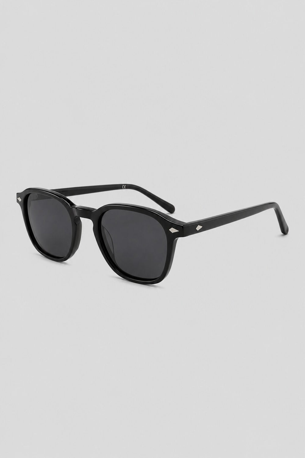 Olivier Marel Taormina '99 black round sunglasses in acetate, front view