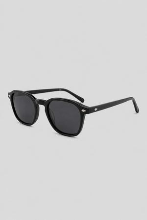 Olivier Marel Taormina '99 black round sunglasses in acetate, front view