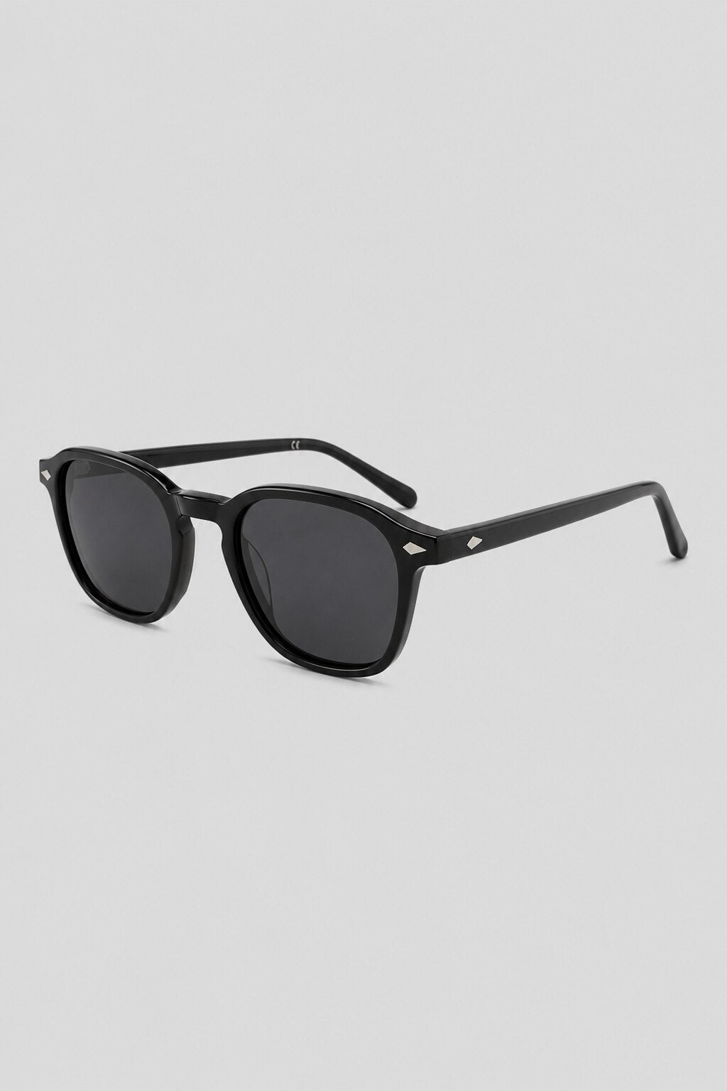 Olivier Marel Taormina '99 black round sunglasses in acetate, front view