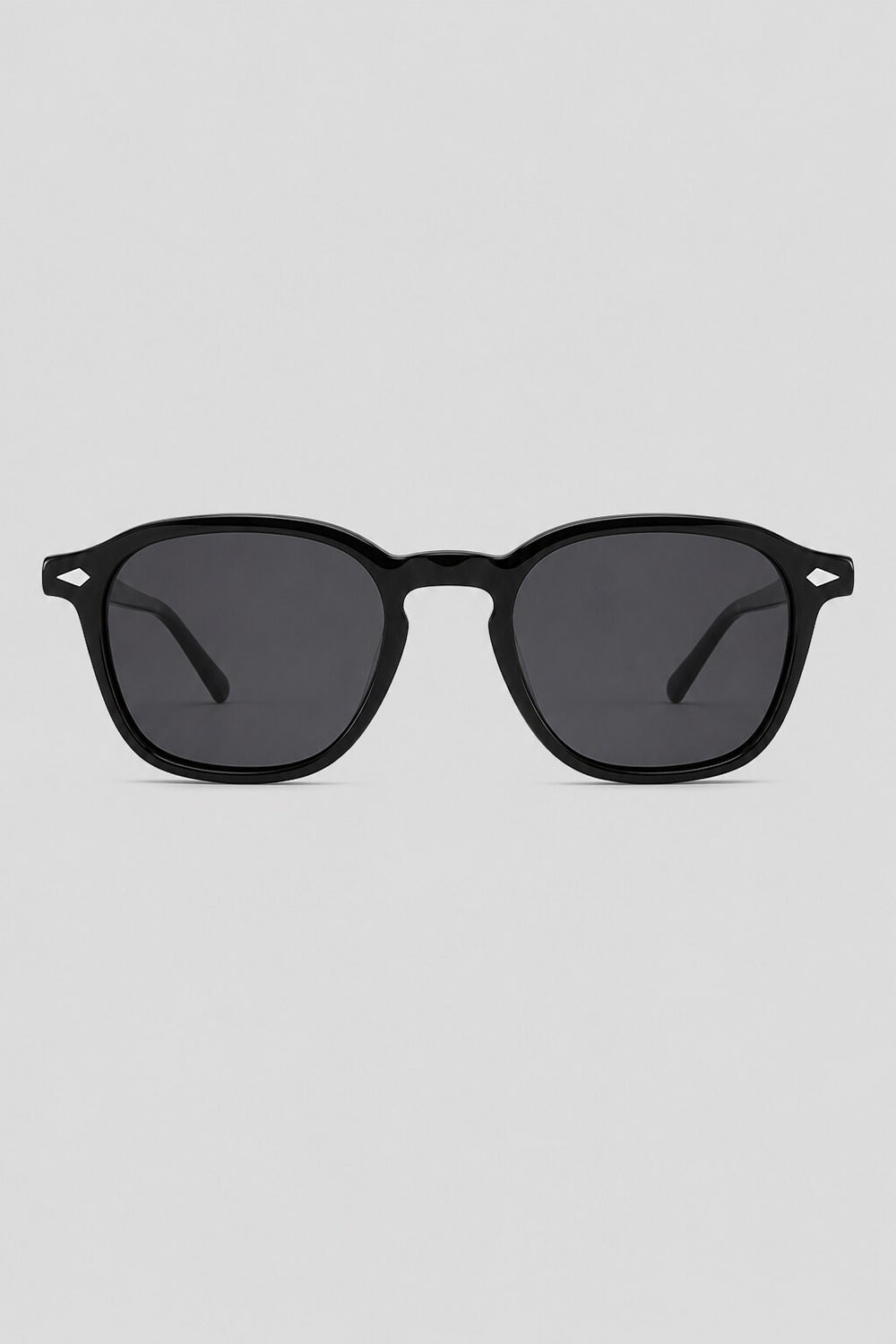 Olivier Marel Taormina '99 black round sunglasses, side profile, unisex fit
