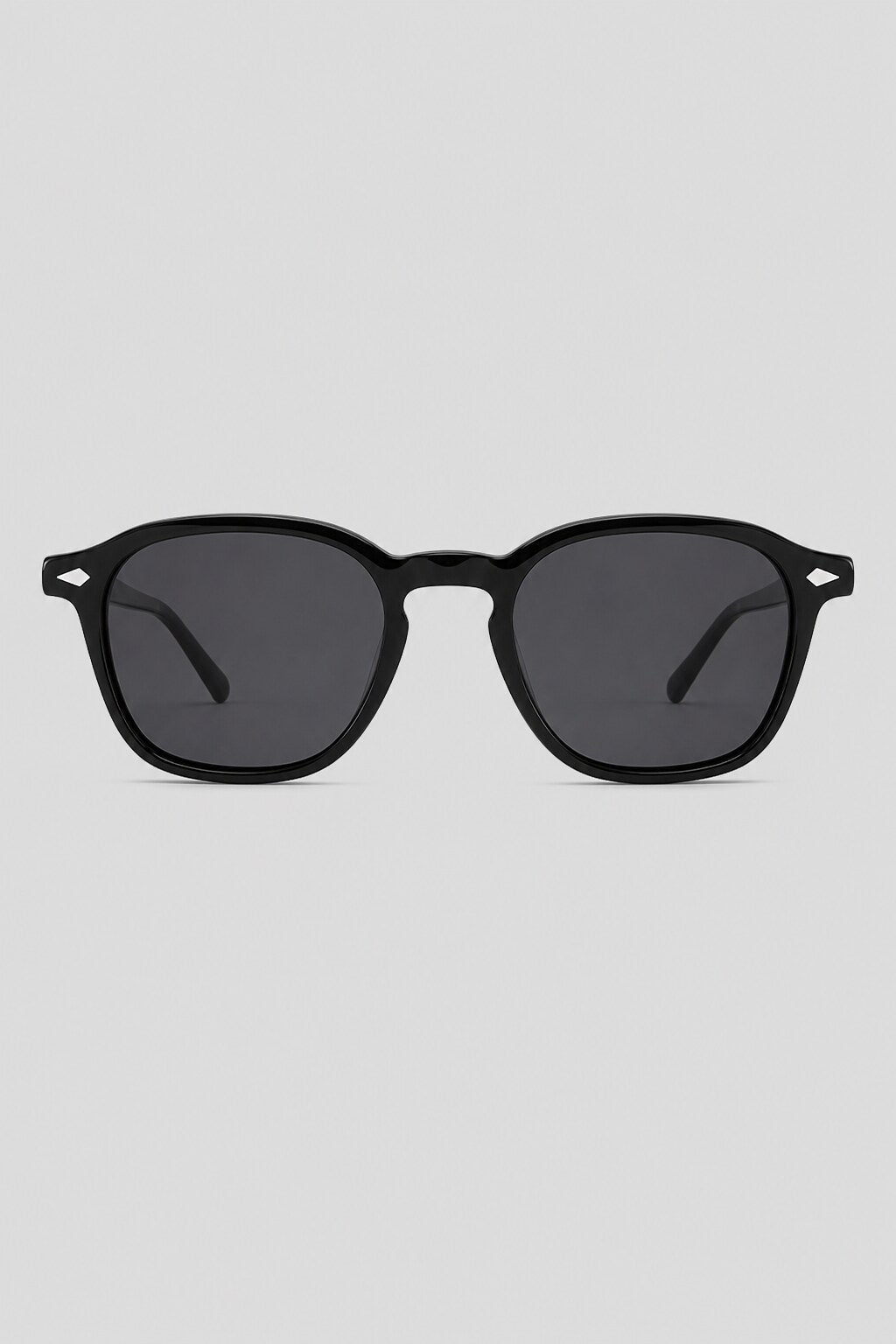 Olivier Marel Taormina '99 black round sunglasses, side profile, unisex fit