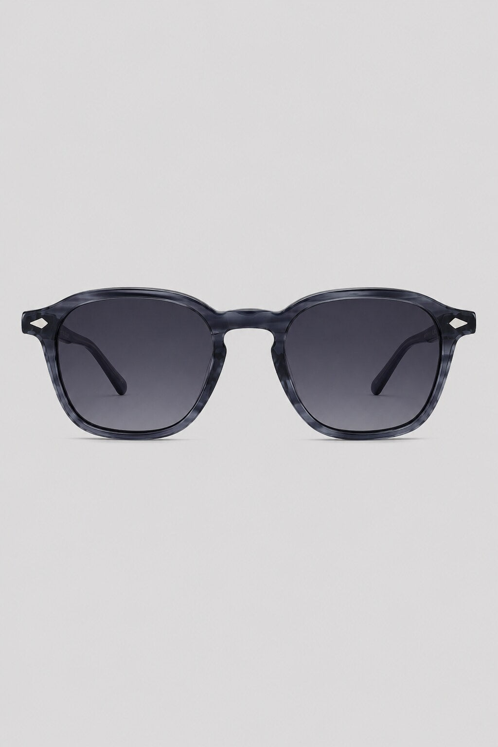 Olivier Marel Taormina '99 blue round sunglasses in acetate, front view