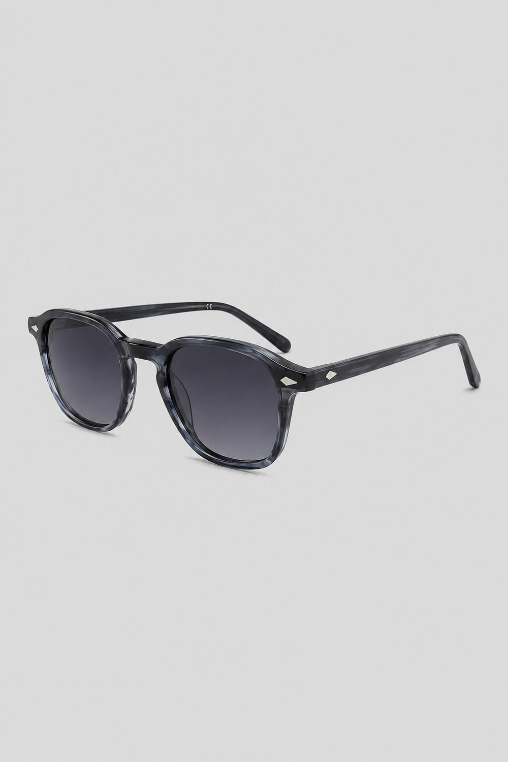 Olivier Marel Taormina '99 blue round sunglasses, side profile, unisex fit