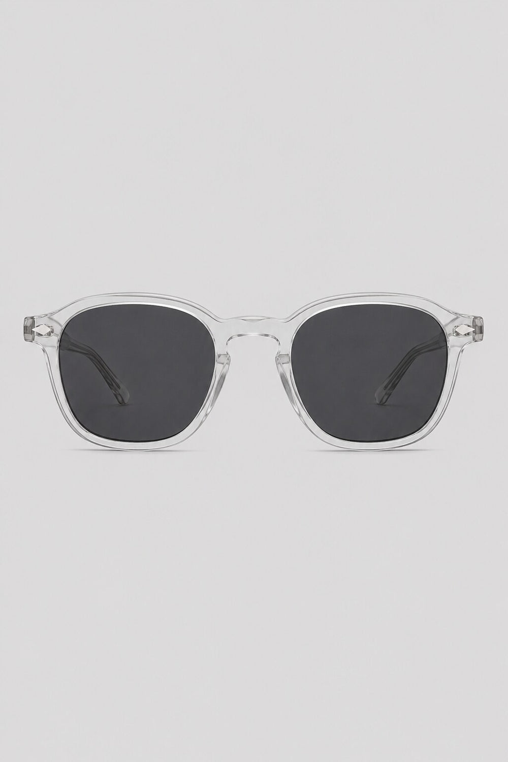 Olivier Marel Taormina '99 clear round sunglasses in acetate, front view