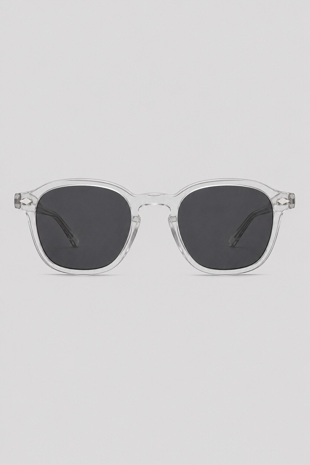Olivier Marel Taormina '99 clear round sunglasses in acetate, front view