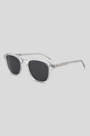 Olivier Marel Taormina '99 clear round sunglasses, side profile, unisex fit