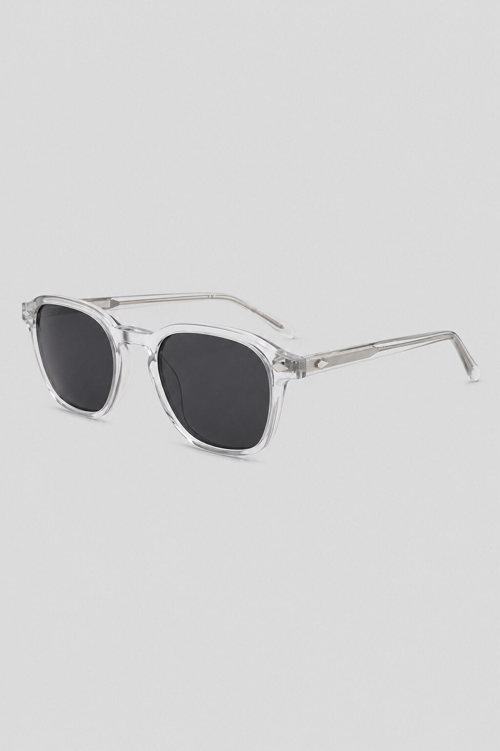 Olivier Marel Taormina '99 clear round sunglasses, side profile, unisex fit