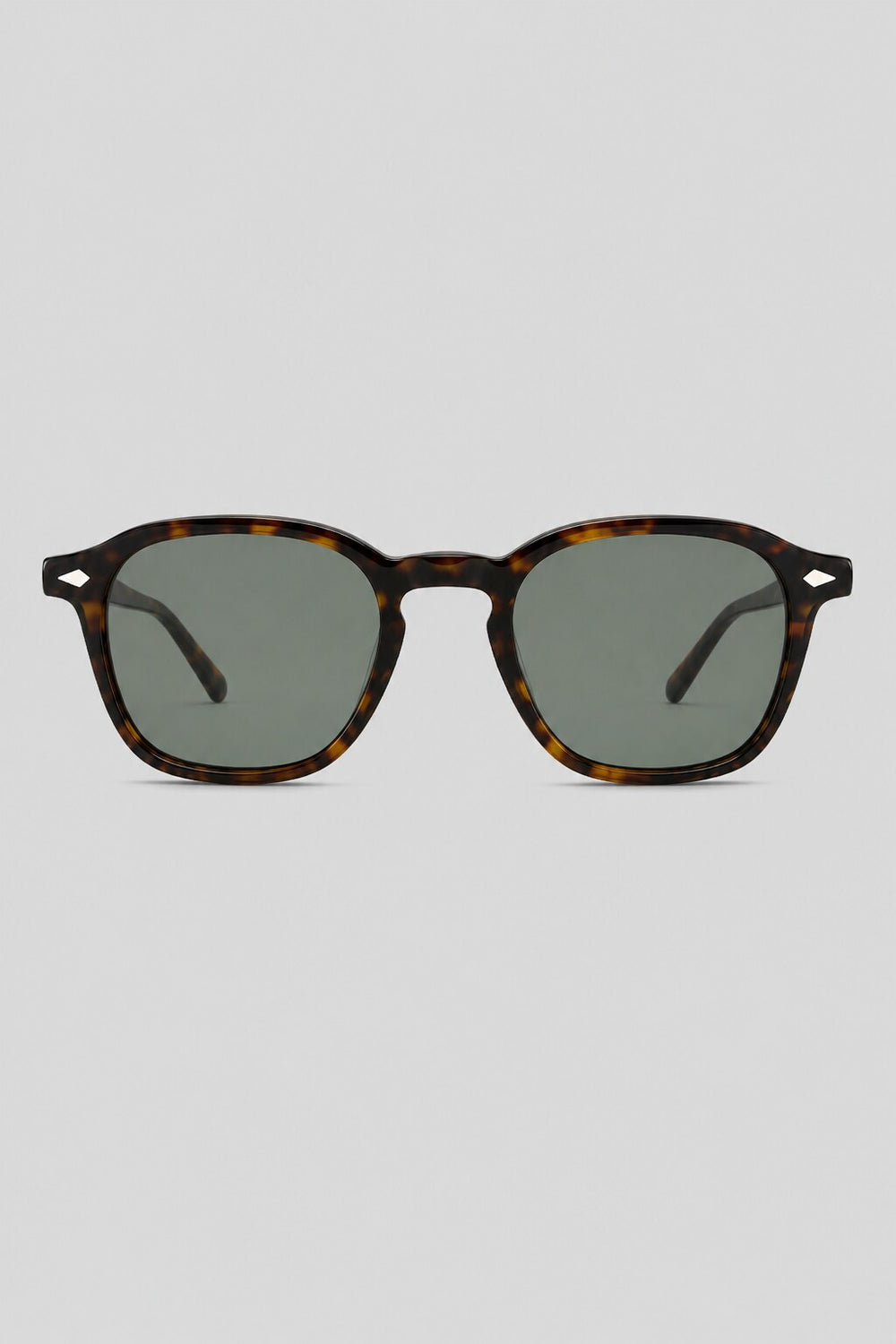 Olivier Marel Taormina '99 tortoiseshell round sunglasses in acetate, front view