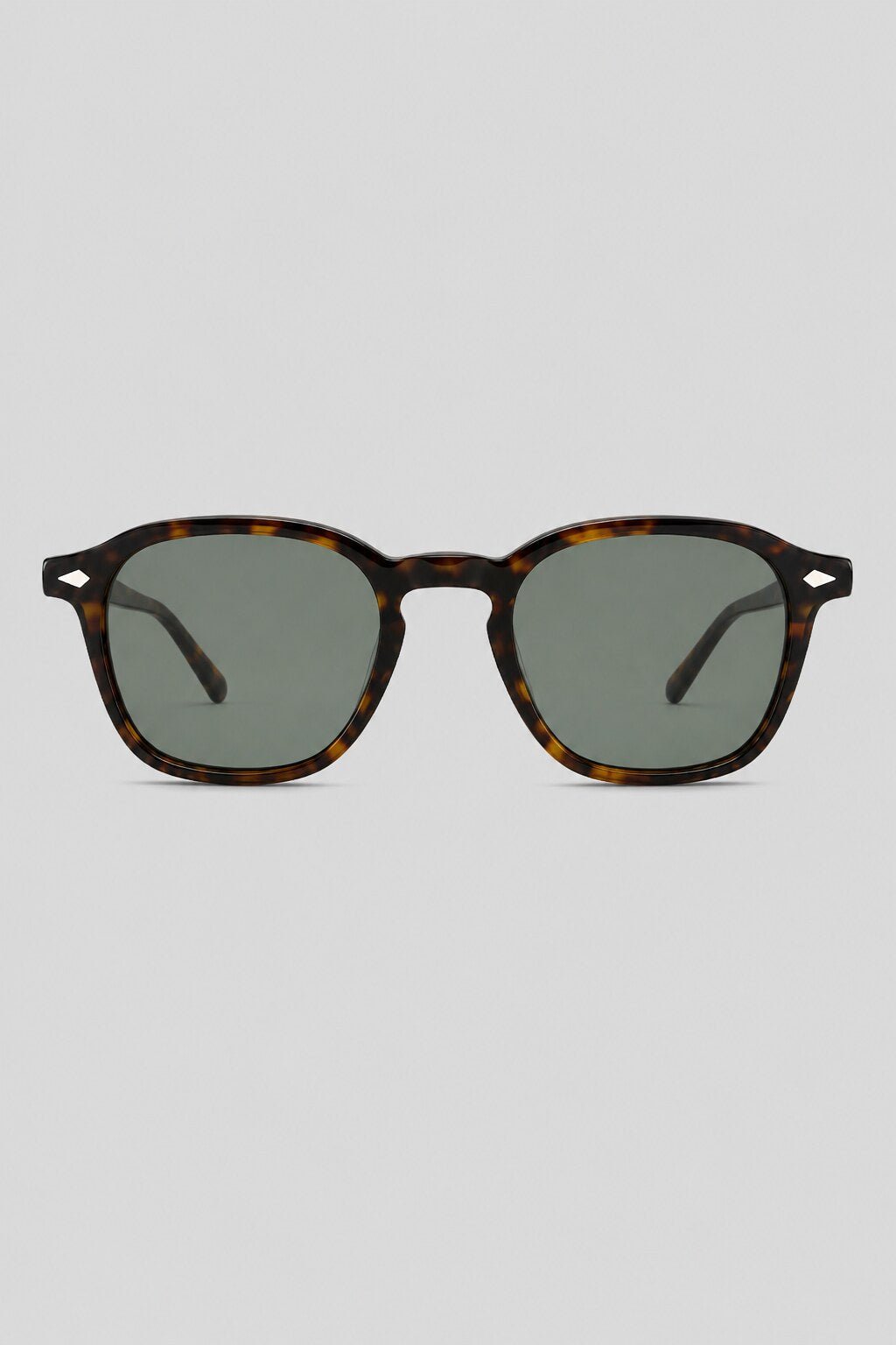 Olivier Marel Taormina '99 tortoiseshell round sunglasses in acetate, front view