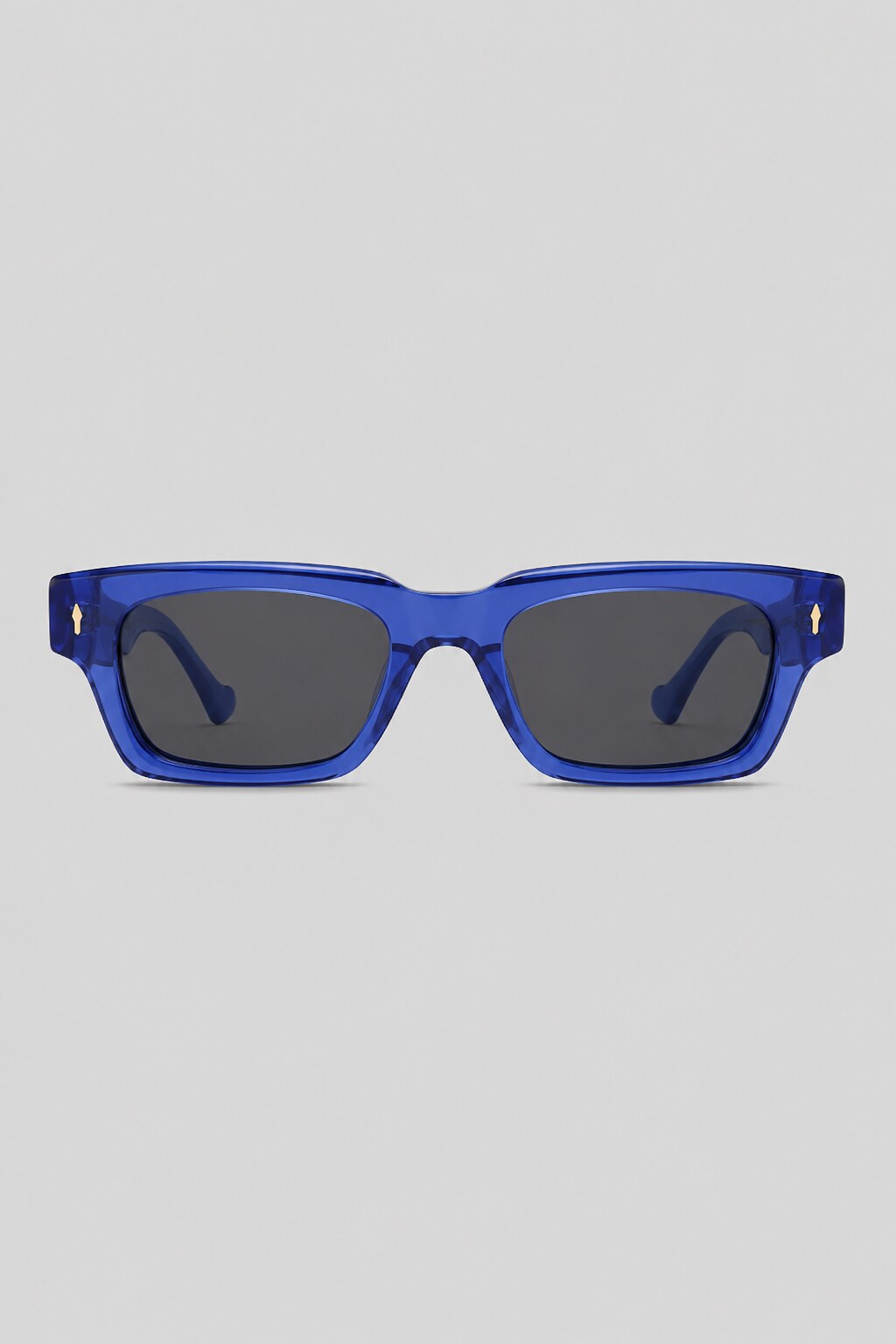 Olivier Marel Tarifa '85 blue rectangle sunglasses in acetate, front view