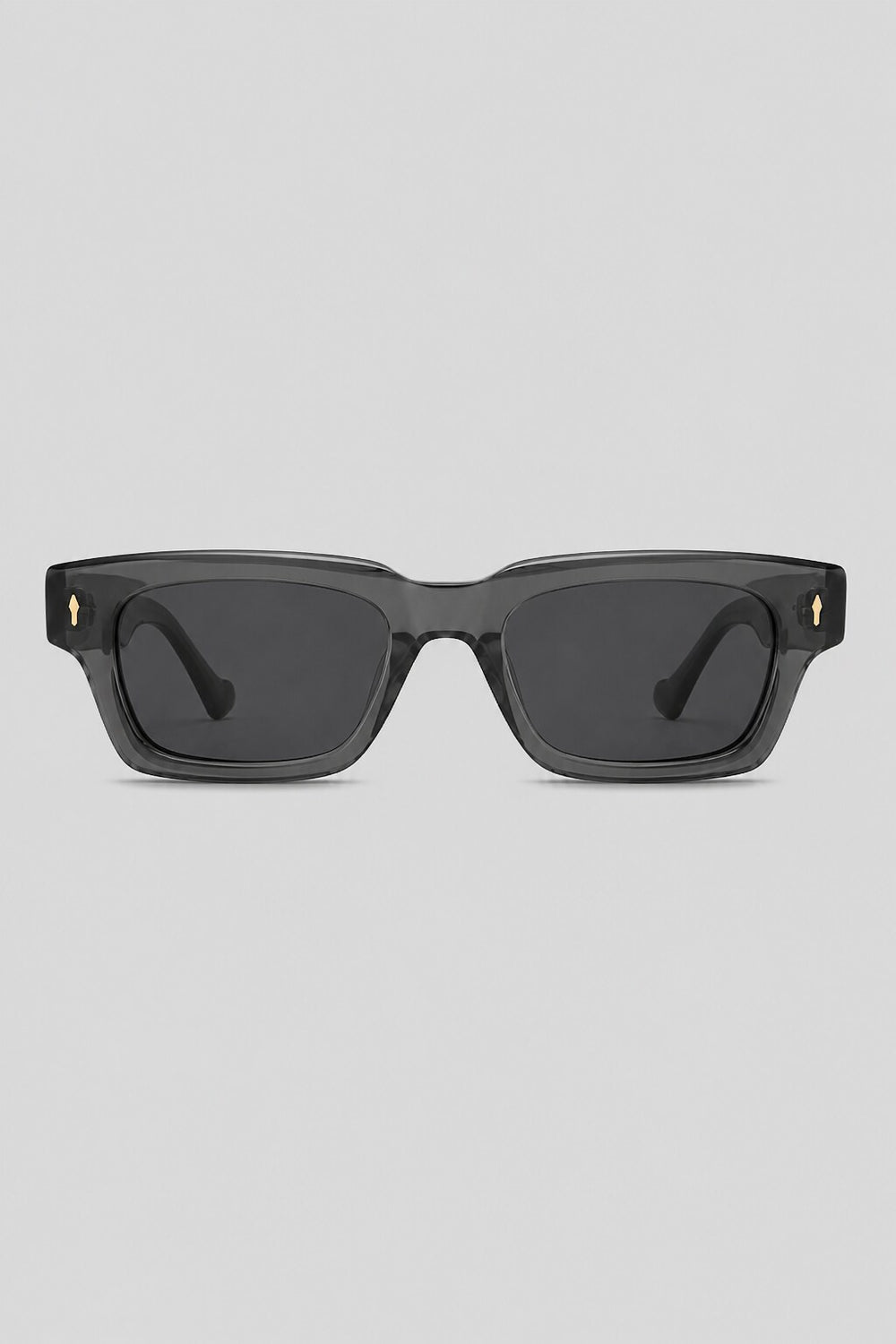 Olivier Marel Tarifa '85 gray rectangle sunglasses in acetate, front view
