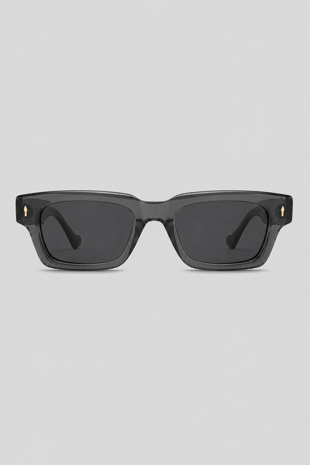 Olivier Marel Tarifa '85 gray rectangle sunglasses in acetate, front view