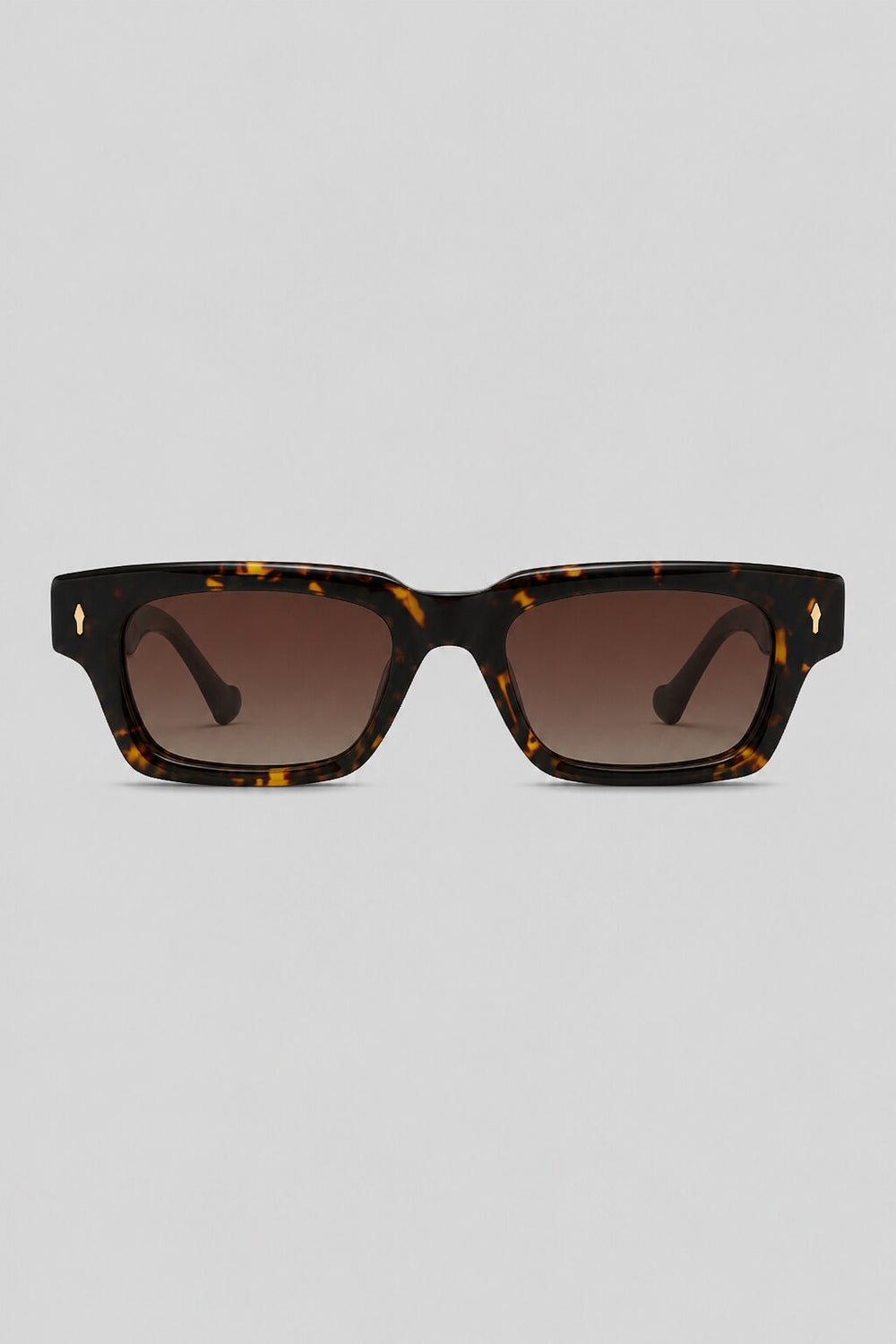 Olivier Marel Tarifa '85 tortoiseshell rectangle sunglasses in acetate, front view