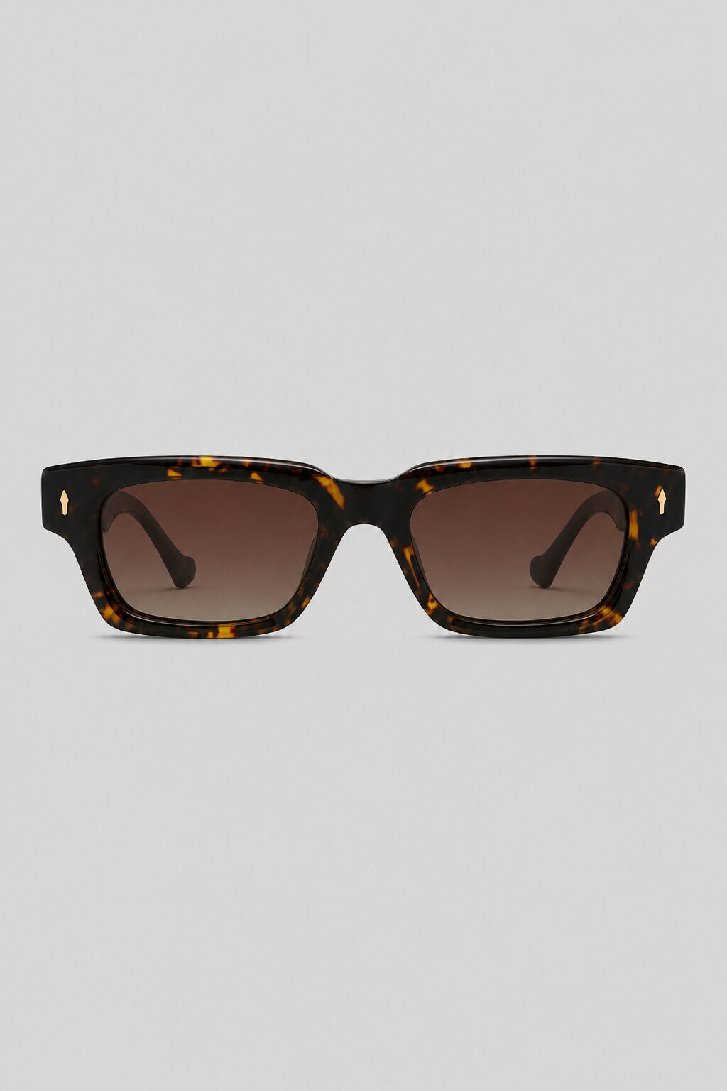Olivier Marel Tarifa '85 tortoiseshell rectangle sunglasses in acetate, front view