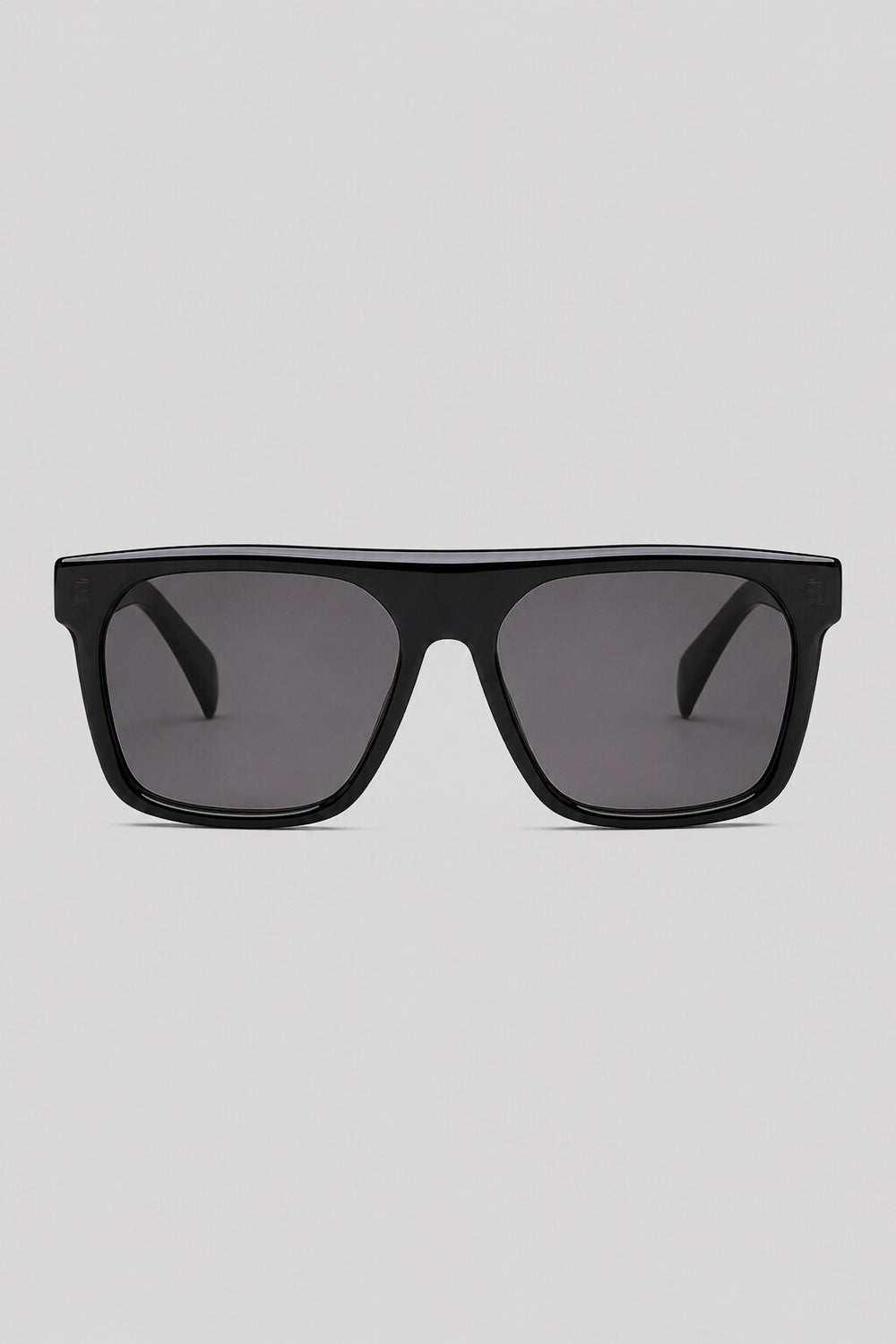 Olivier Marel Toulon '62 black square sunglasses in acetate, front view