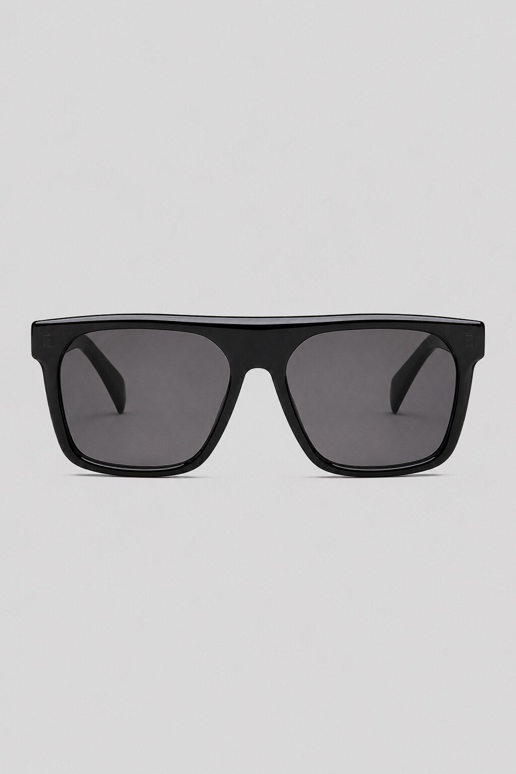 Olivier Marel Toulon '62 black square sunglasses in acetate, front view