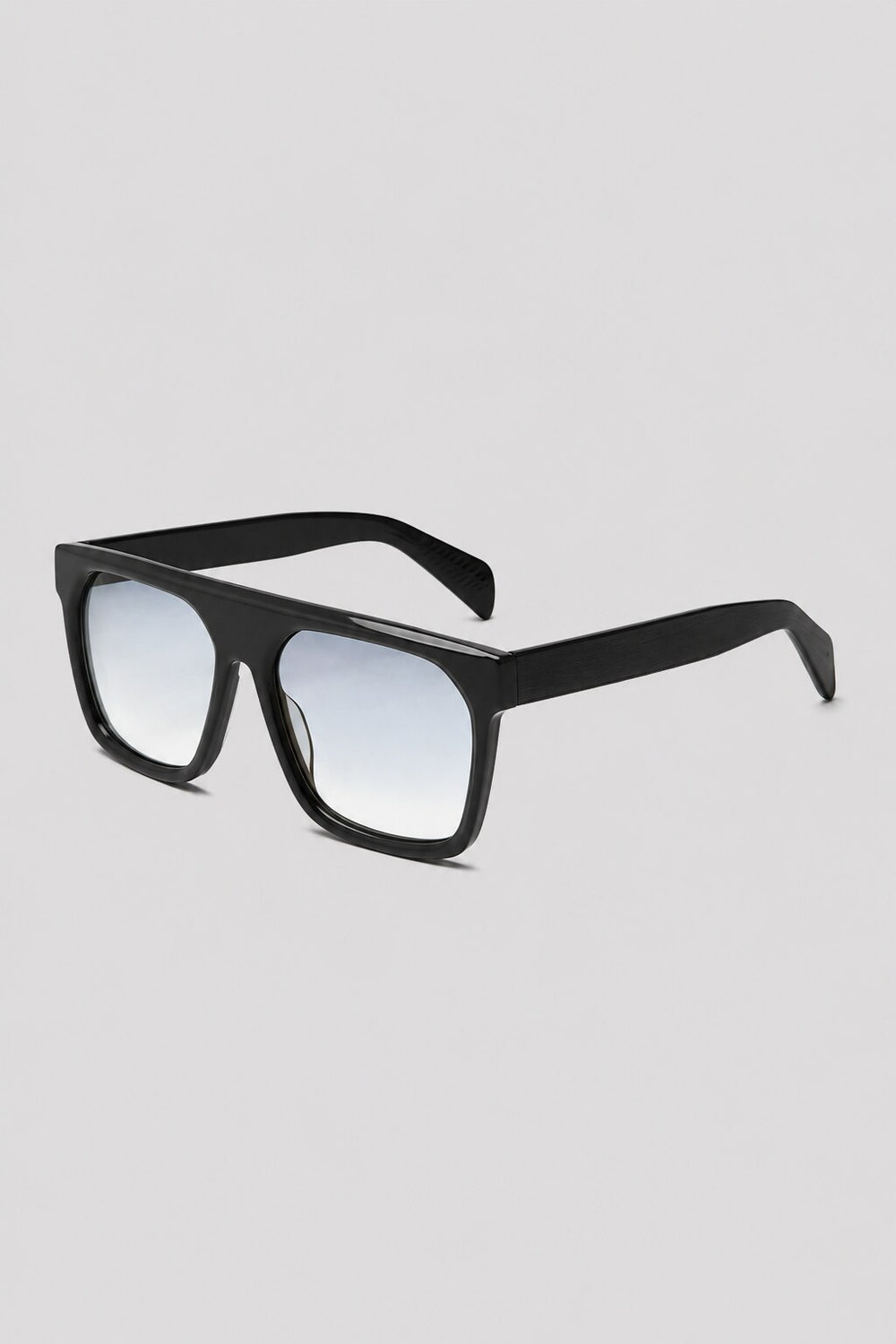 Olivier Marel Toulon '62 clear square sunglasses in acetate, front view