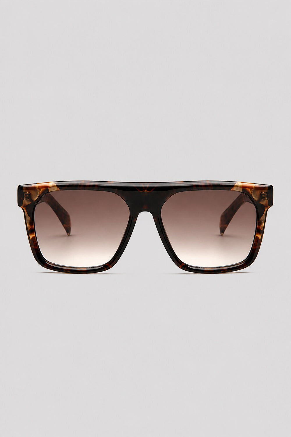 Olivier Marel Toulon '62 tortoiseshell square sunglasses in acetate, front view