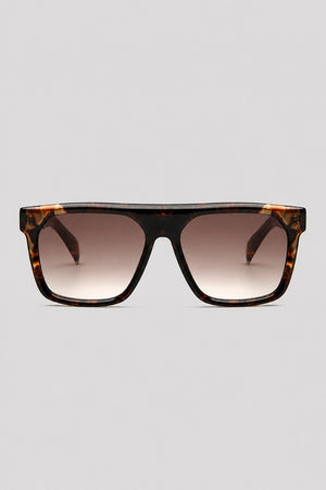 Olivier Marel Toulon '62 tortoiseshell square sunglasses in acetate, front view