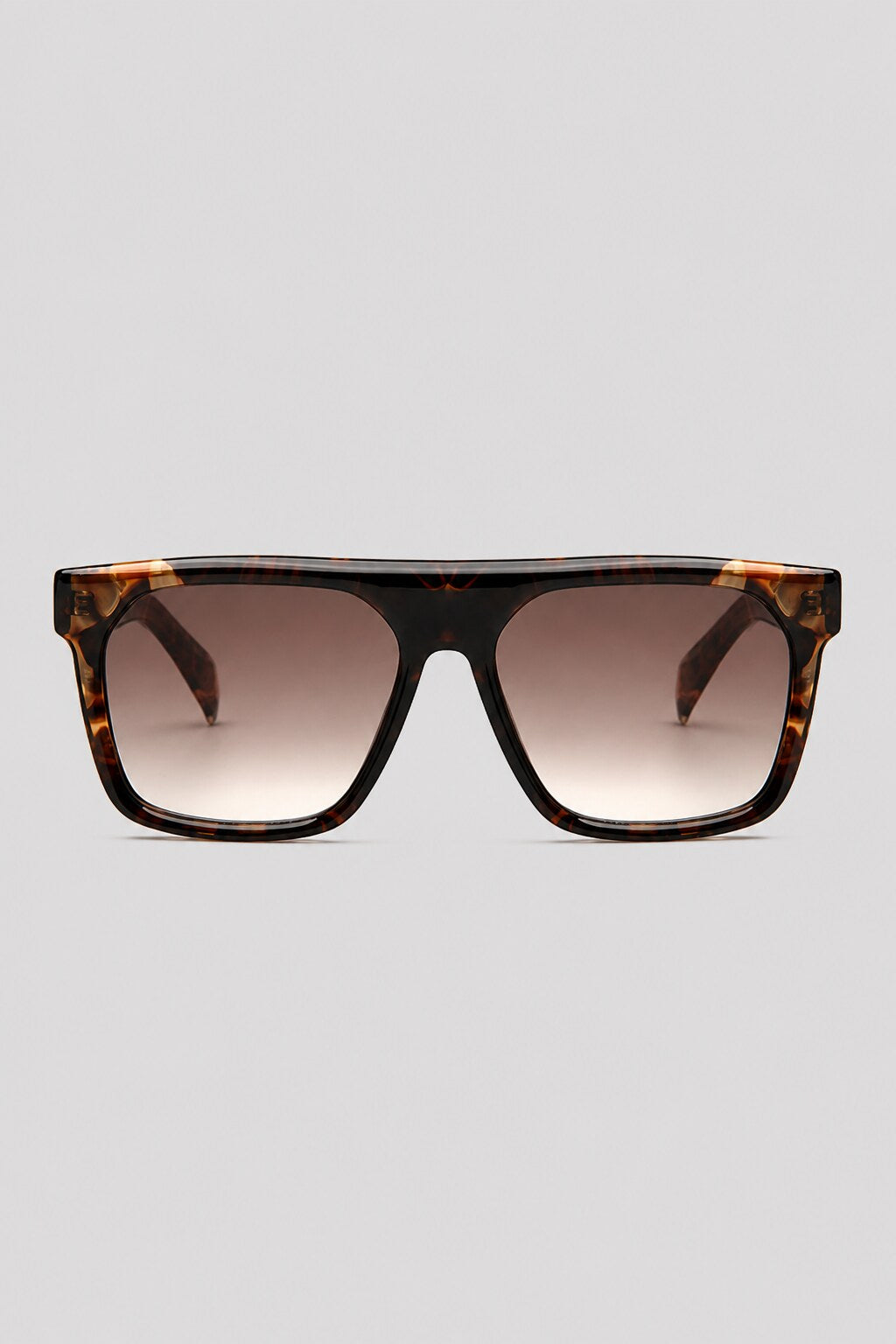 Olivier Marel Toulon '62 tortoiseshell square sunglasses in acetate, front view