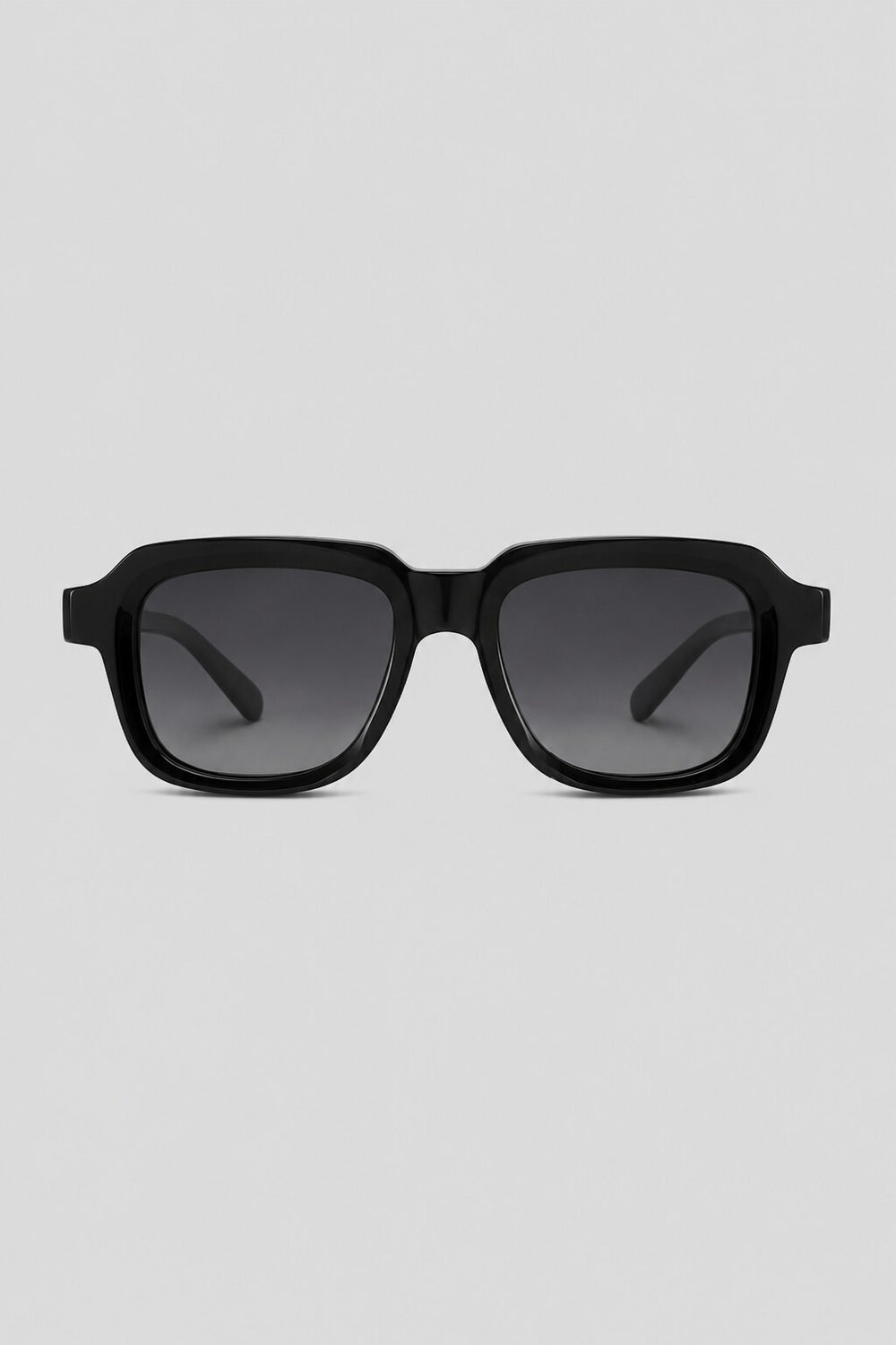 Olivier Marel Verona '01 black square sunglasses in acetate, front view