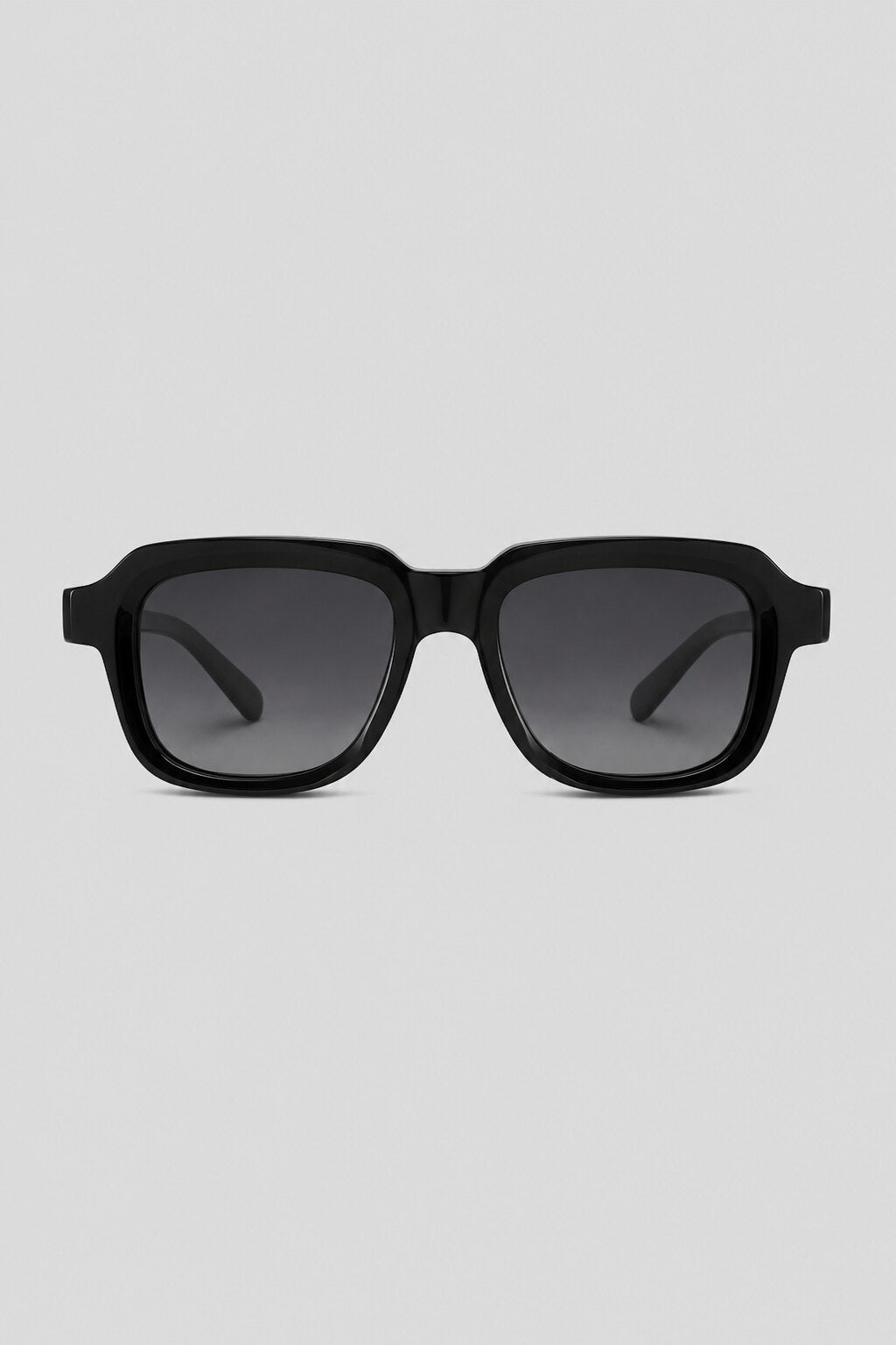 Olivier Marel Verona '01 black square sunglasses in acetate, front view