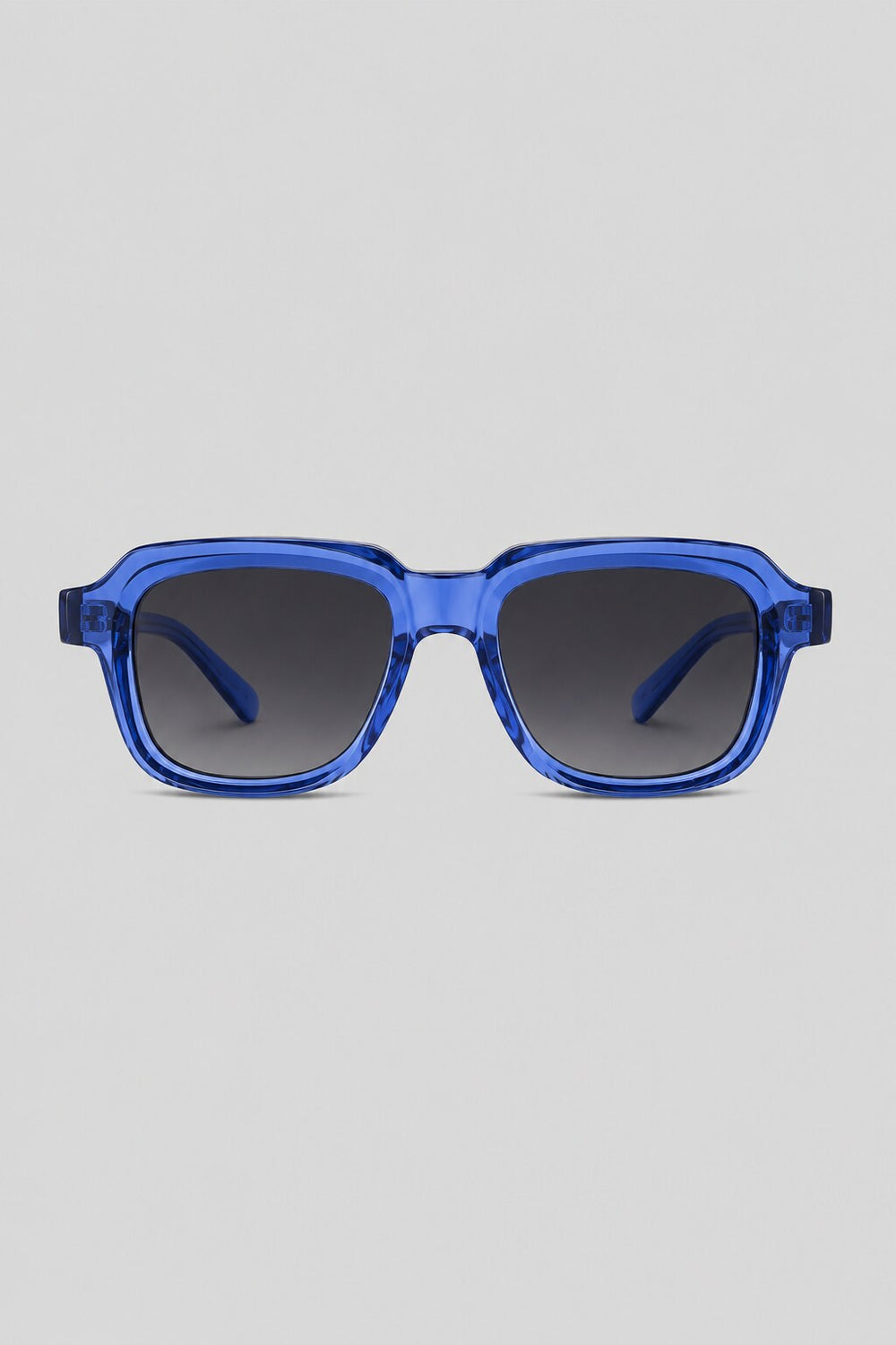 Olivier Marel Verona '01 blue square sunglasses in acetate, front view
