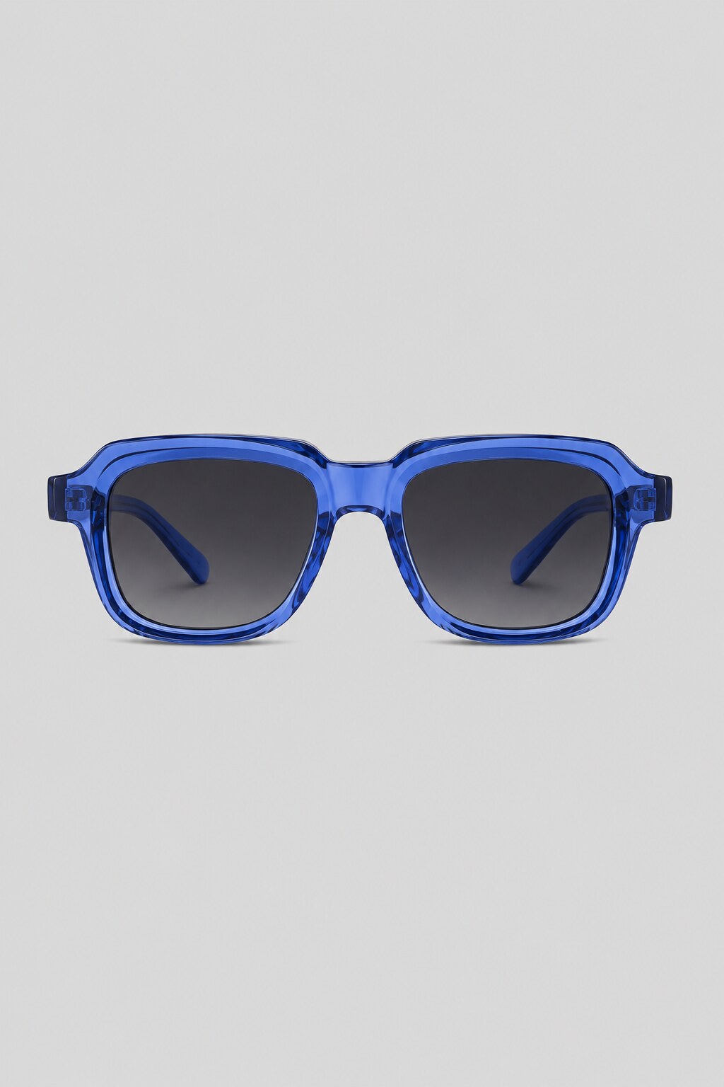 Olivier Marel Verona '01 blue square sunglasses in acetate, front view