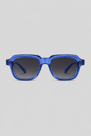 Olivier Marel Verona '01 blue square sunglasses in acetate, front view