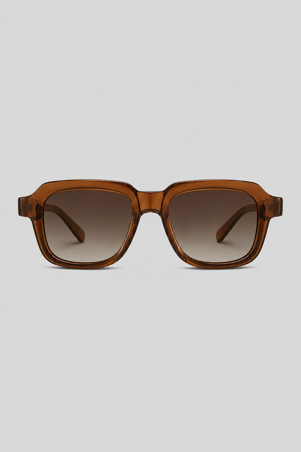 Olivier Marel Verona '01 brown square sunglasses in acetate, front view