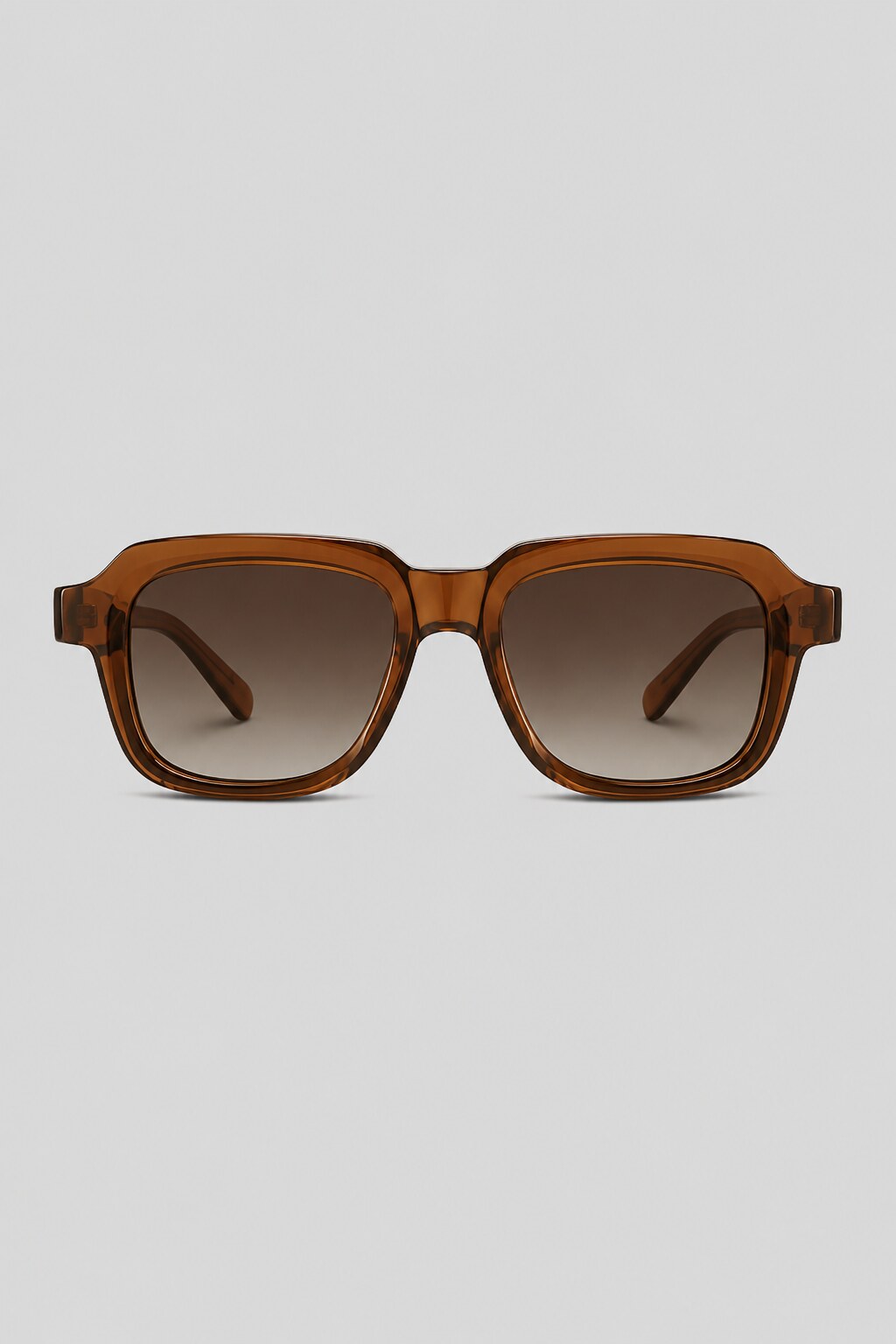Olivier Marel Verona '01 brown square sunglasses in acetate, front view